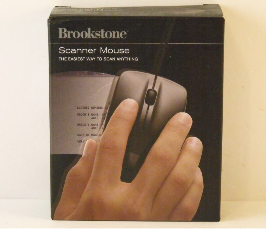 Mouse Scaner Portatil Brookstone Ocr 320dpi Duallaser Win Compesa